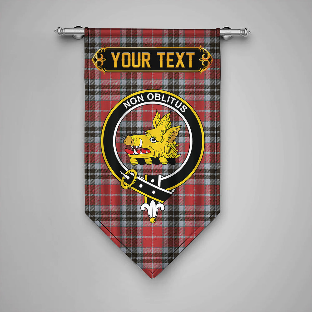 MacTavish Ancient Clan Badge Tartan Gonfalon Personalize