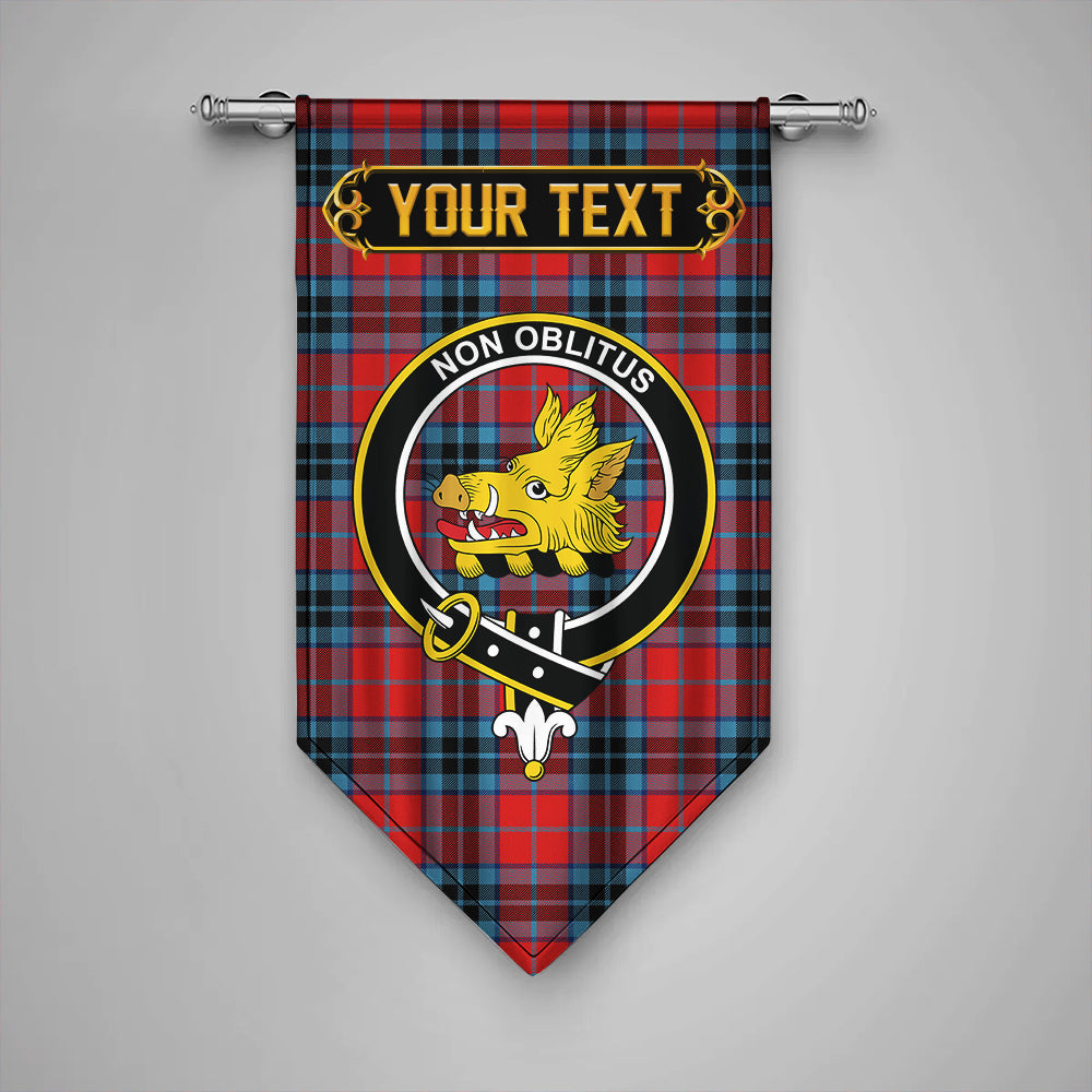 MacTavish Modern Clan Badge Tartan Gonfalon Personalize