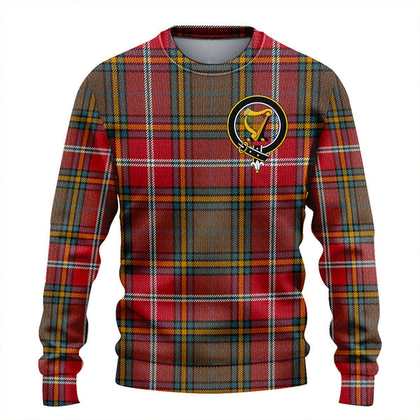 MacWhirter Weathered Clan Badge Tartan Knitted Sweater