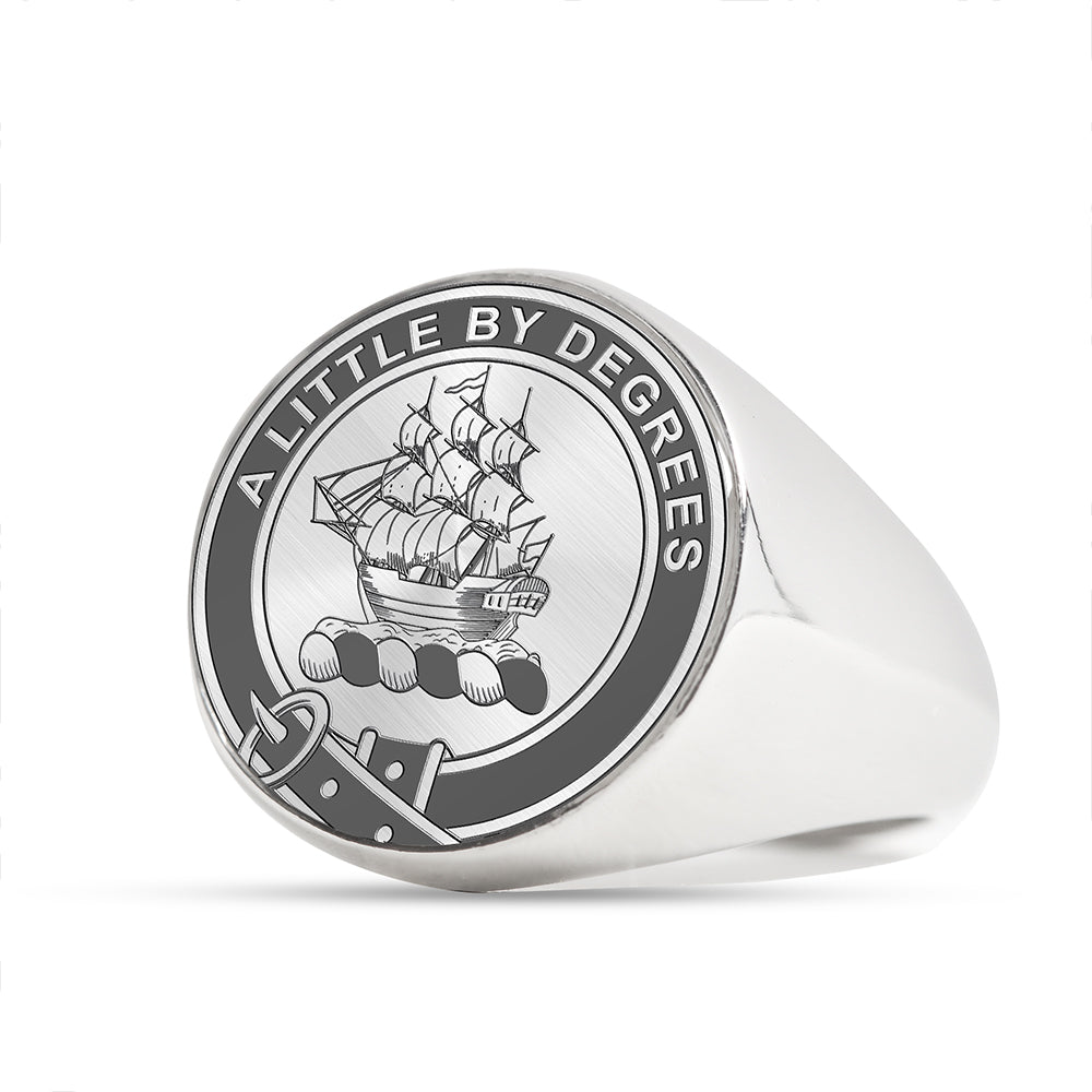 MacWilliam Clan Badge Engraved Signet Ring