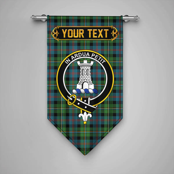 Malcolm Ancient Clan Badge Tartan Gonfalon Personalize