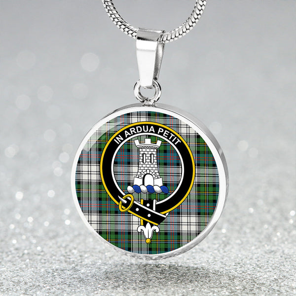 Malcolm Dress Ancient Clan Badge Tartan Classic Circle Necklace