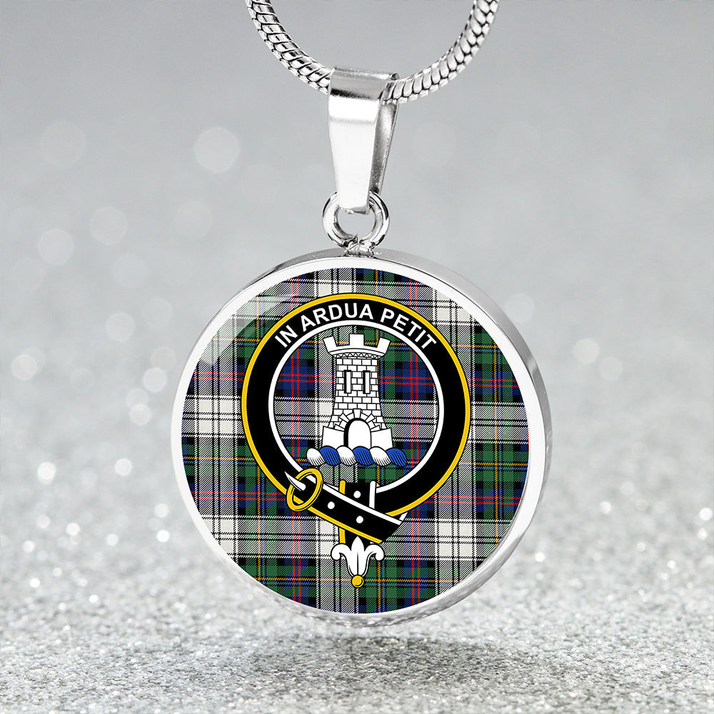 Malcolm Dress Modern Clan Badge Tartan Classic Circle Necklace