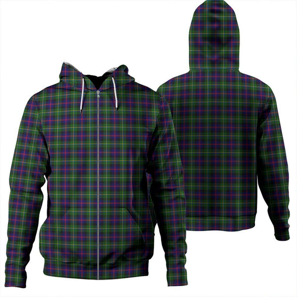 Malcolm Modern Tartan Classic Zipper Hoodie