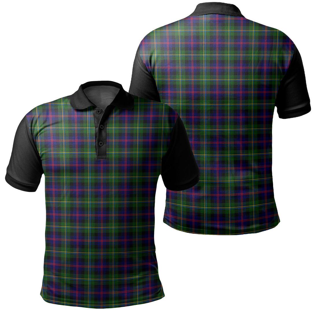 Malcolm Modern Tartan Classic Polo Shirt Black Neck 1 Style