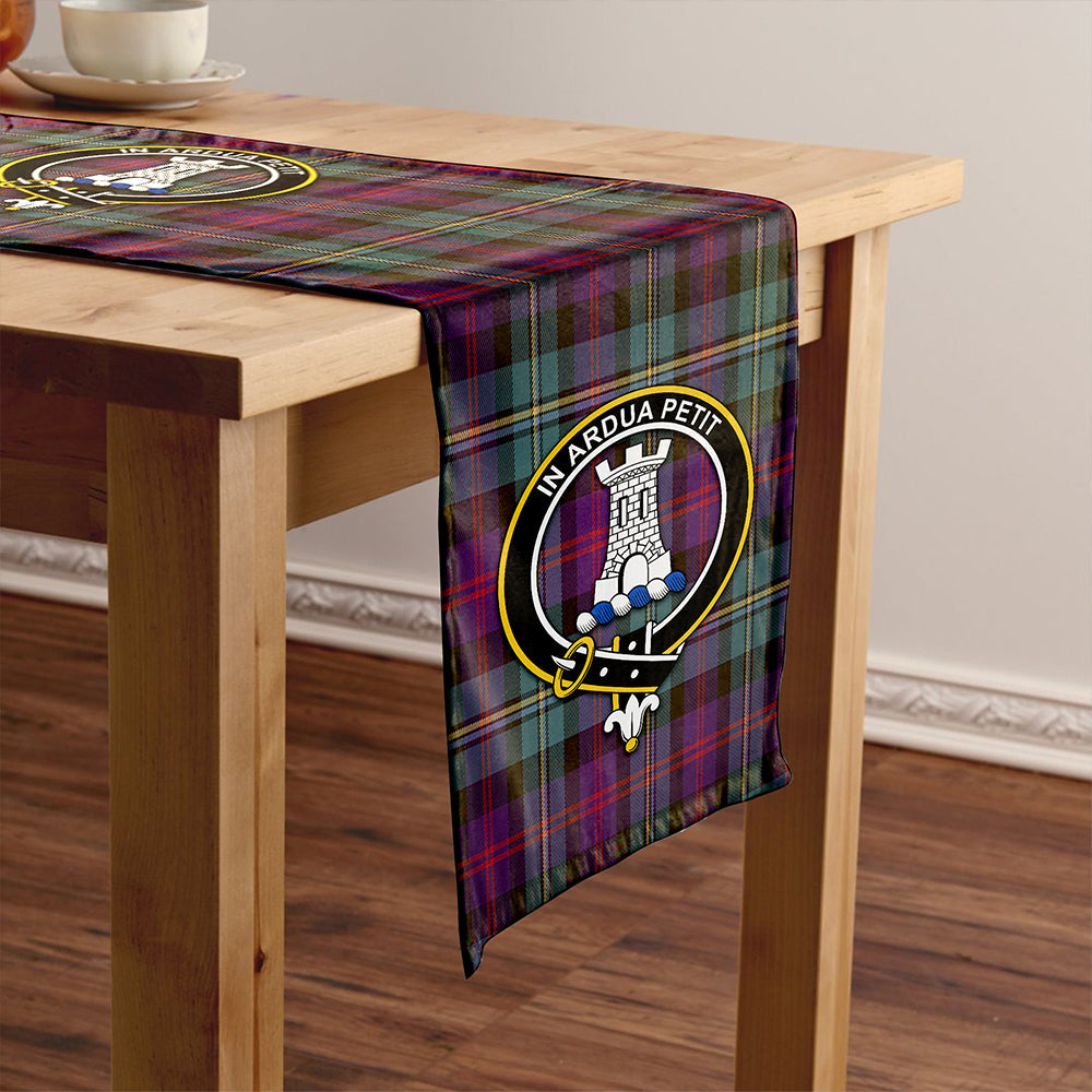 Malcolm Weathered Clan Badge Tartan Table Runner