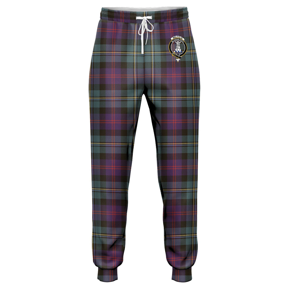 Malcolm Weathered Clan Badge Tartan Jogger Pants