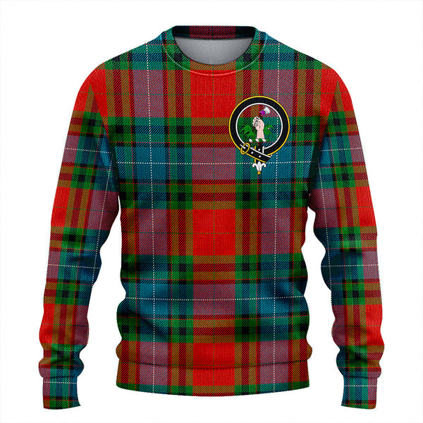 Manson Ancient Clan Badge Tartan Knitted Sweater