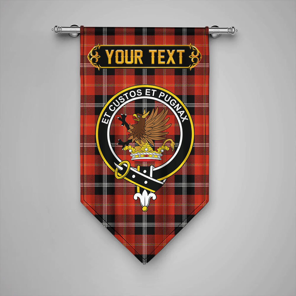 Marjoribanks Ancient Clan Badge Tartan Gonfalon Personalize