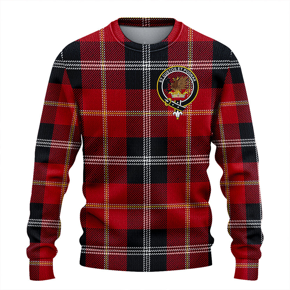 Marjoribanks Modern Clan Badge Tartan Knitted Sweater