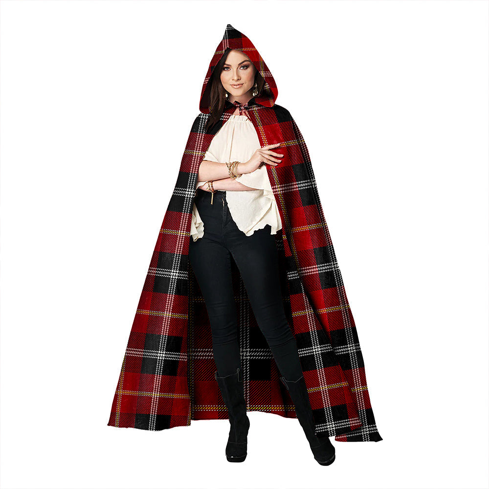 Marjoribanks Modern Clan Badge Tartan Hooded Cloak