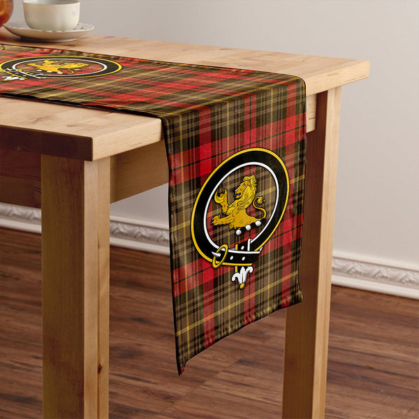 Martin Weathered Clan Badge Tartan Table Runner