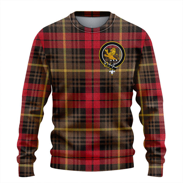 Martin Weathered Clan Badge Tartan Knitted Sweater