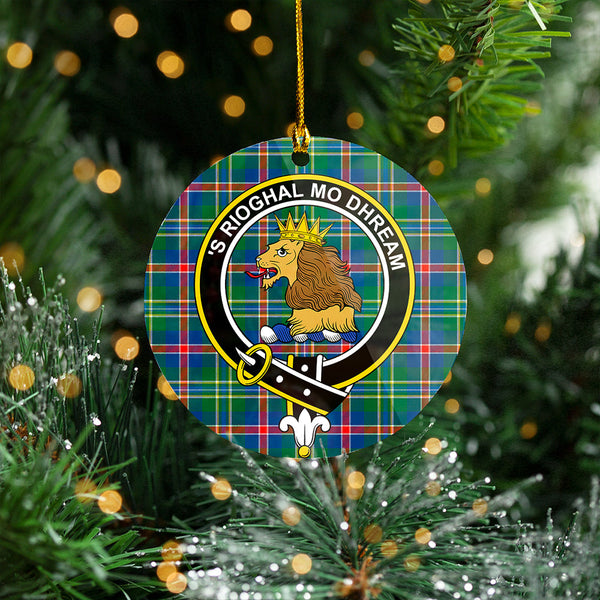 Mary, Queen of Scots Modern Clan Badge Tartan Plastic Christmas Ornaments