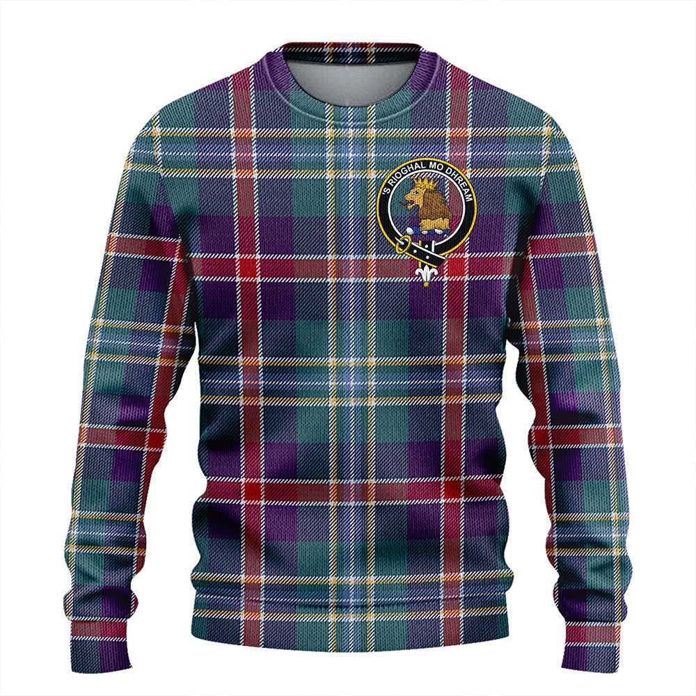 Mary, Queen of Scots Weathered Clan Badge Tartan Knitted Sweater