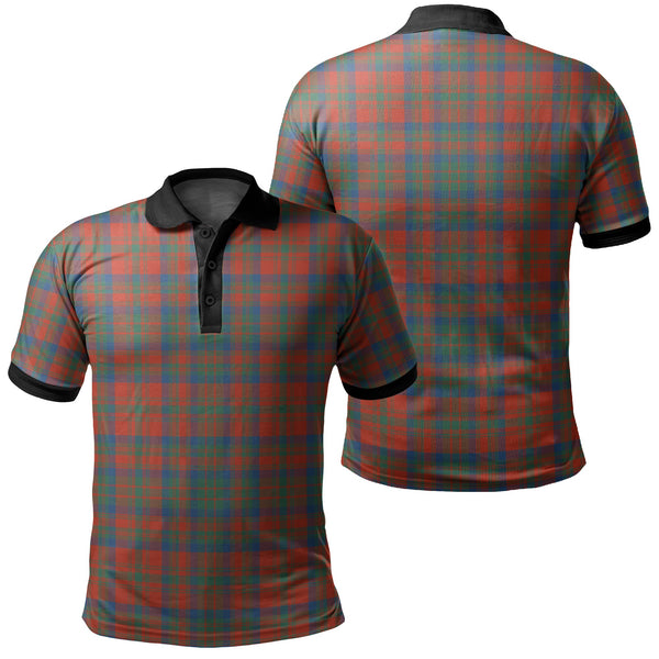 Matheson Ancient Tartan Classic Polo Shirt Black Neck 2 Style