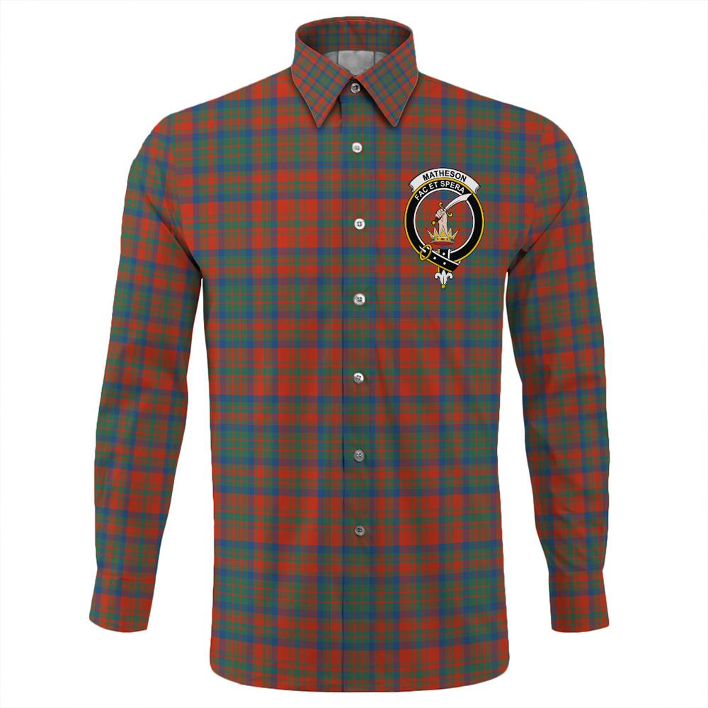 Matheson Ancient Tartan Classic Crest Long Sleeve Button Shirt