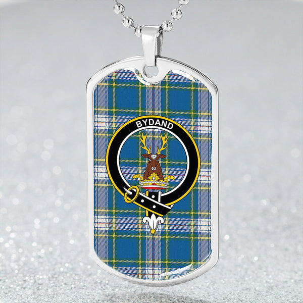 Maver Dress Ancient Clan Badge Classic Tartan Dog Tag Necklace