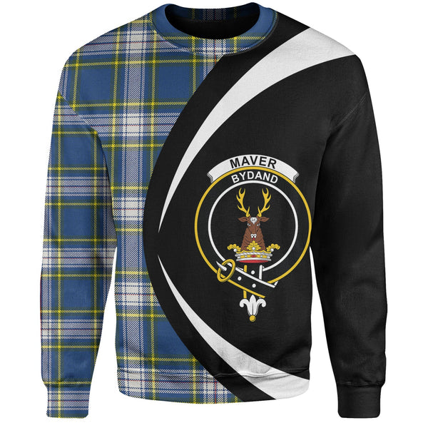 Maver Dress Modern Clan Badge Tartan Sweatshirt Circle Style Personalized