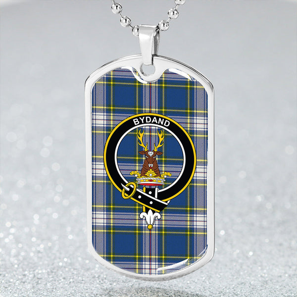 Maver Dress Modern Clan Badge Classic Tartan Dog Tag Necklace