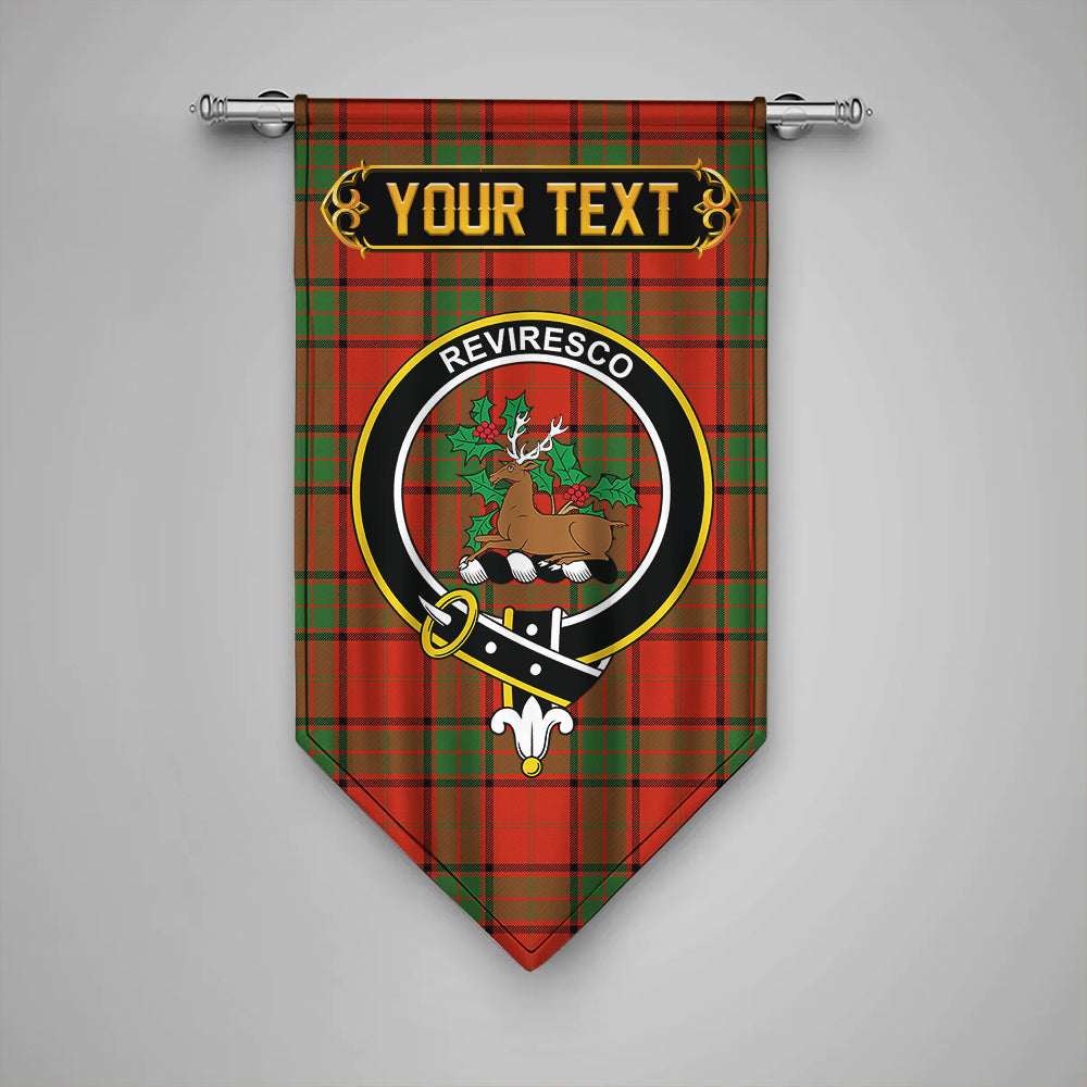 Maxwell Ancient Clan Badge Tartan Gonfalon Personalize