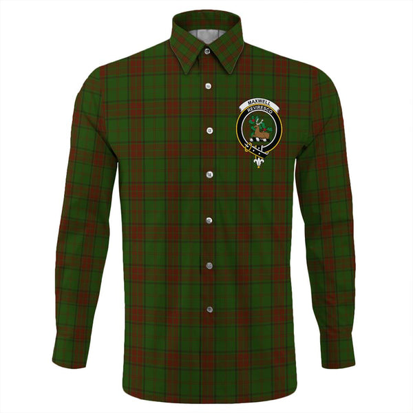 Maxwell Hunting Tartan Classic Crest Long Sleeve Button Shirt