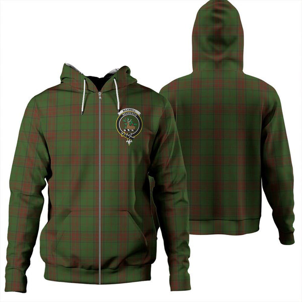 Maxwell Hunting Tartan Classic Crest Zipper Hoodie