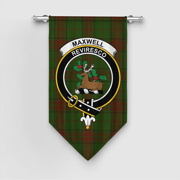 Maxwell Hunting Tartan Classic Crest Gonfalon