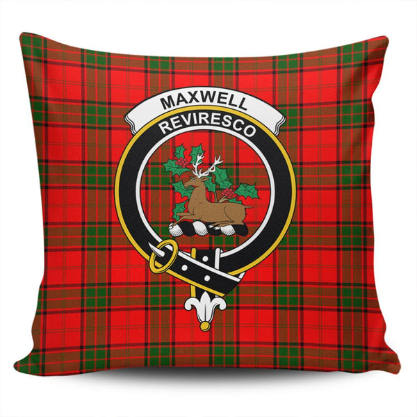 Maxwell Modern Tartan Classic Crest Pillow Cover