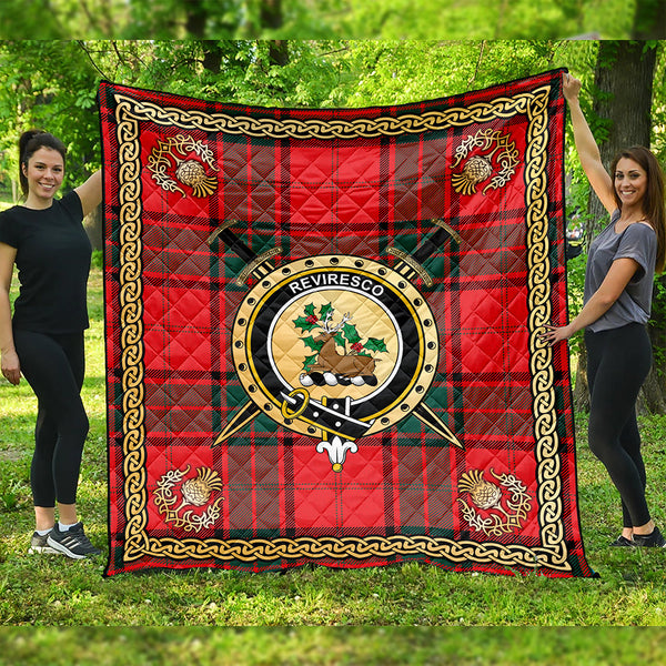 Maxwell Modern Clan Badge Tartan Premium Quilt Celtic Shield