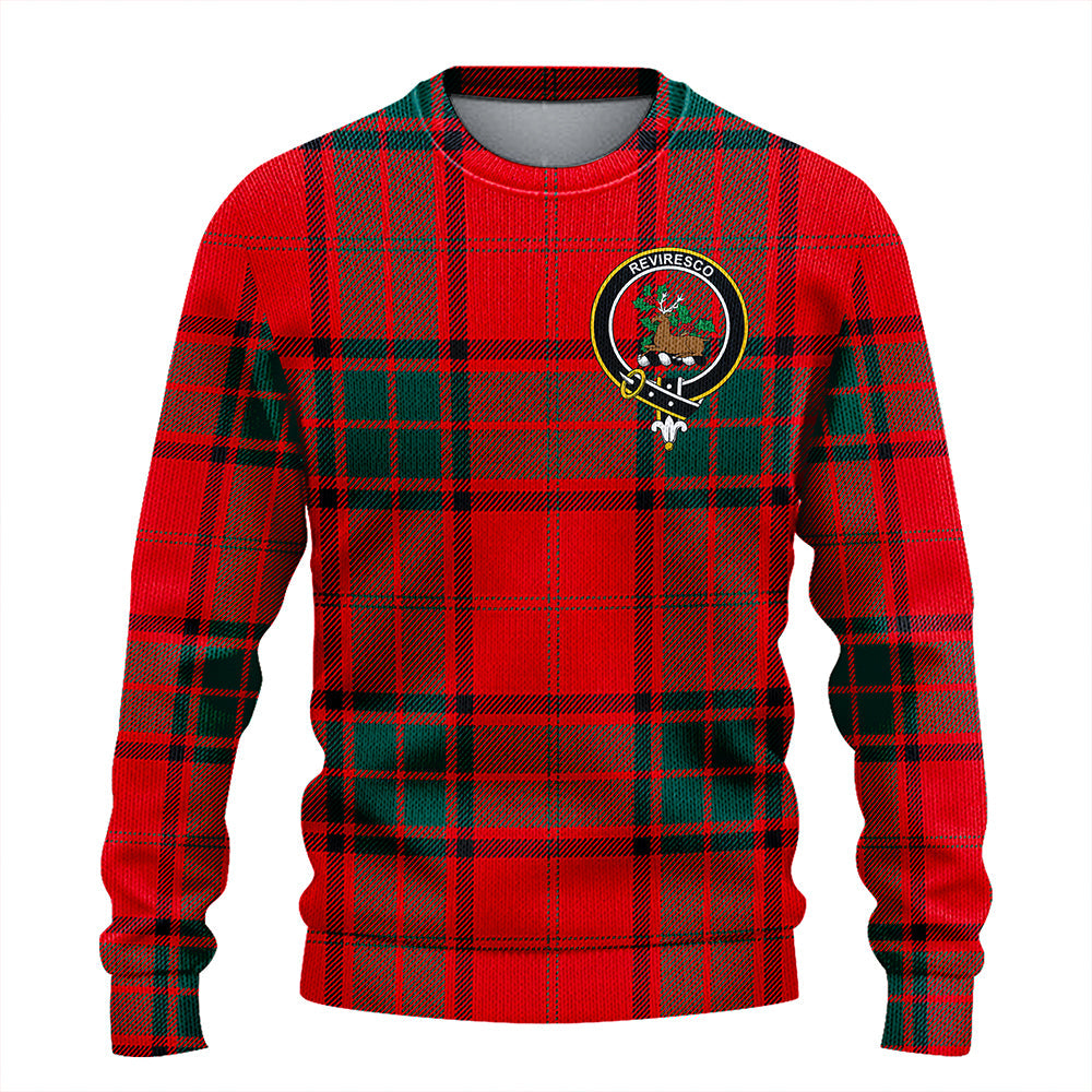 Maxwell Modern Clan Badge Tartan Knitted Sweater