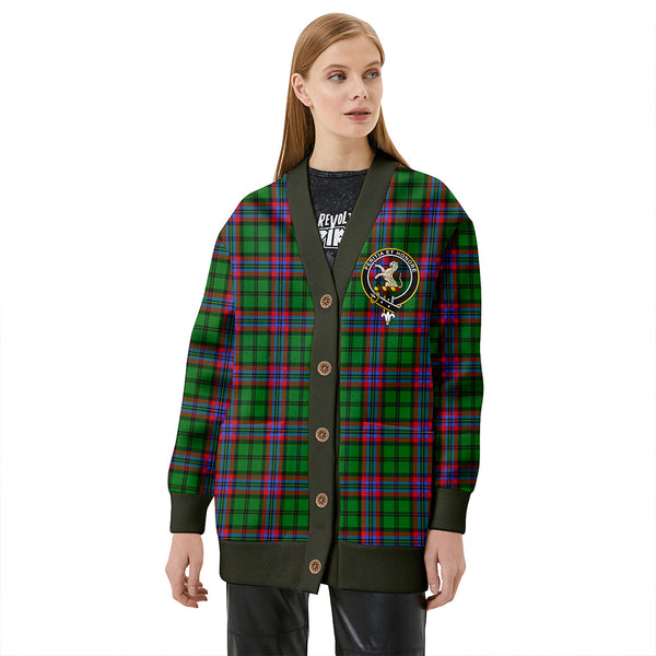 McGeachie Clan Badge Tartan V-neck Cardigan