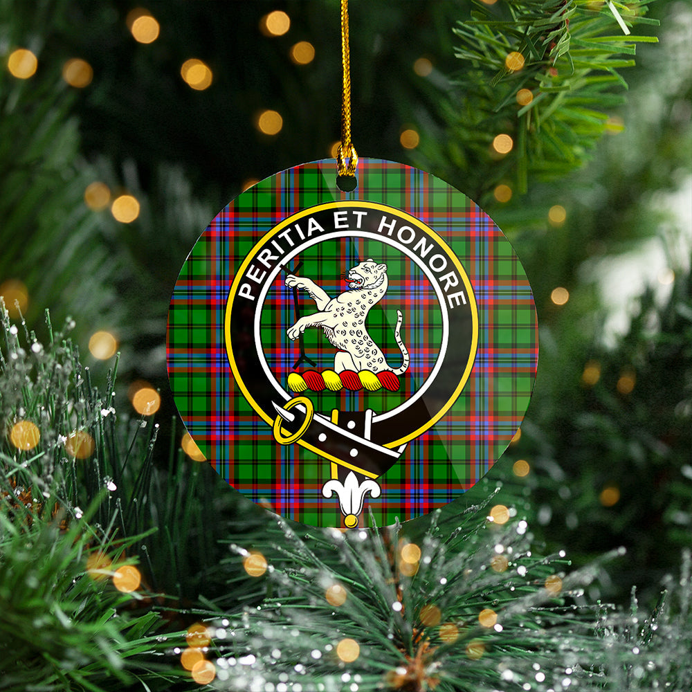 McGeachie Clan Badge Tartan Plastic Christmas Ornaments