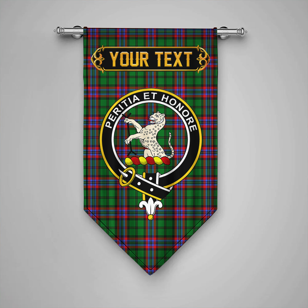 McGeachie Clan Badge Tartan Gonfalon Personalize