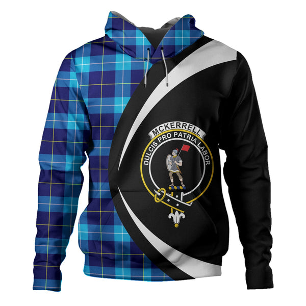 McKerrell Clan Badge Tartan Hoodie Circle Style