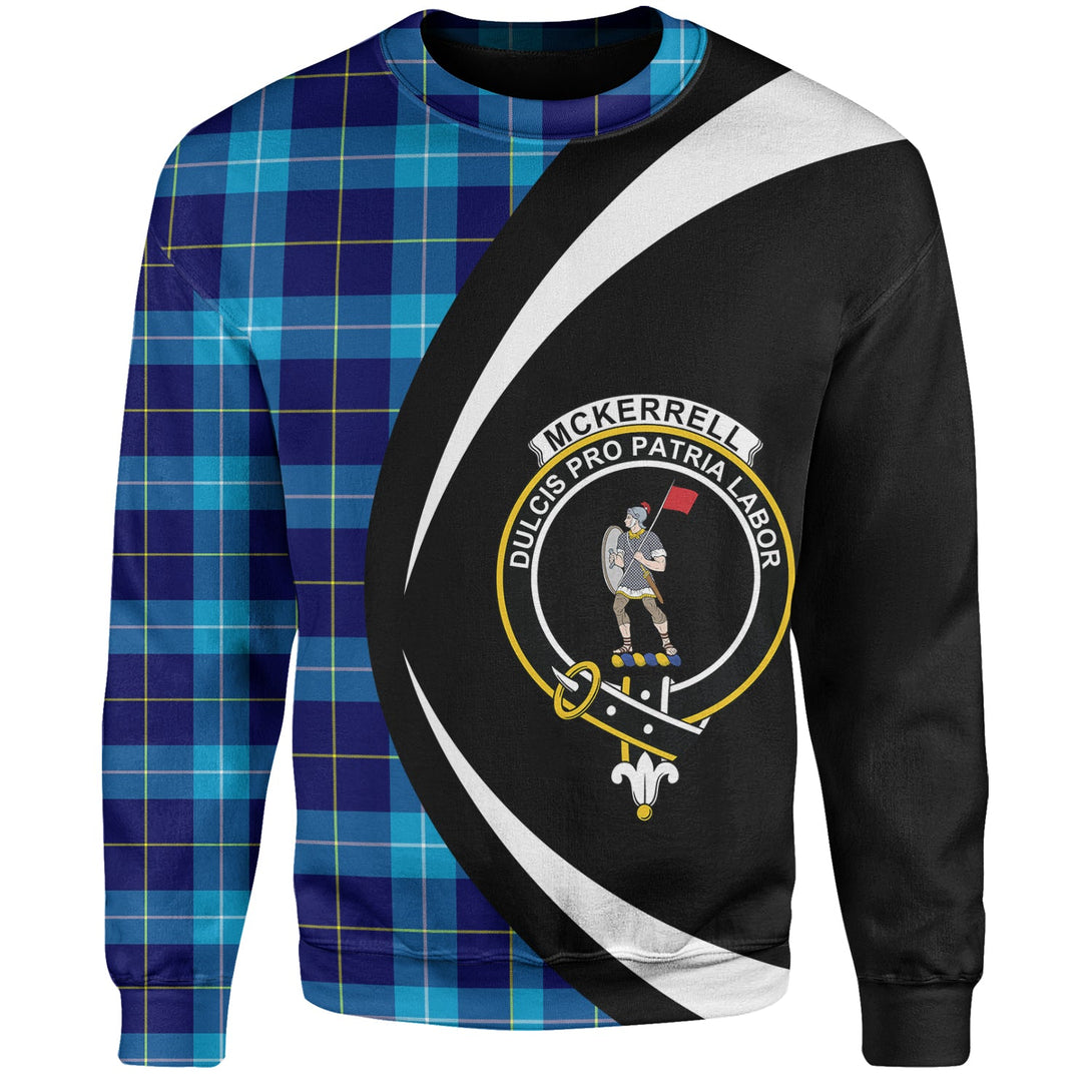 McKerrell Clan Badge Tartan Sweatshirt Circle Style Personalized