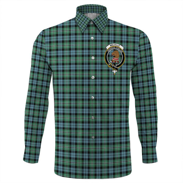 Melville Tartan Classic Crest Long Sleeve Button Shirt