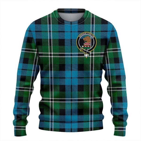 Melville Ancient Clan Badge Tartan Knitted Sweater