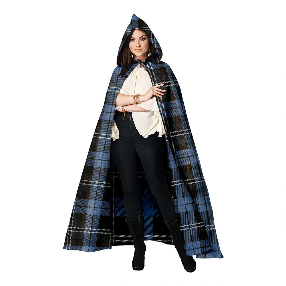 Melville Weathered Clan Badge Tartan Hooded Cloak