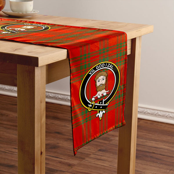 Menzies Ancient Clan Badge Tartan Table Runner