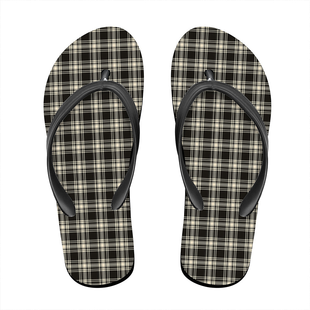 Menzies Black & White Ancient Tartan Classic Flip Flop