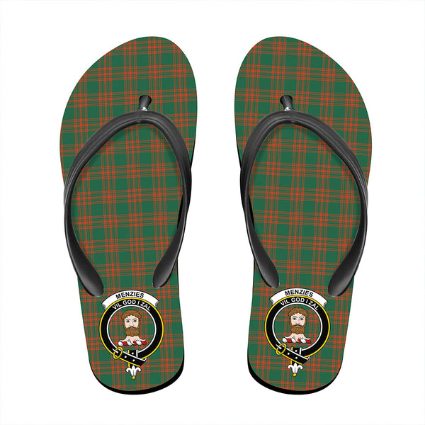 Menzies Green Ancient Classic Crest Flip Flop