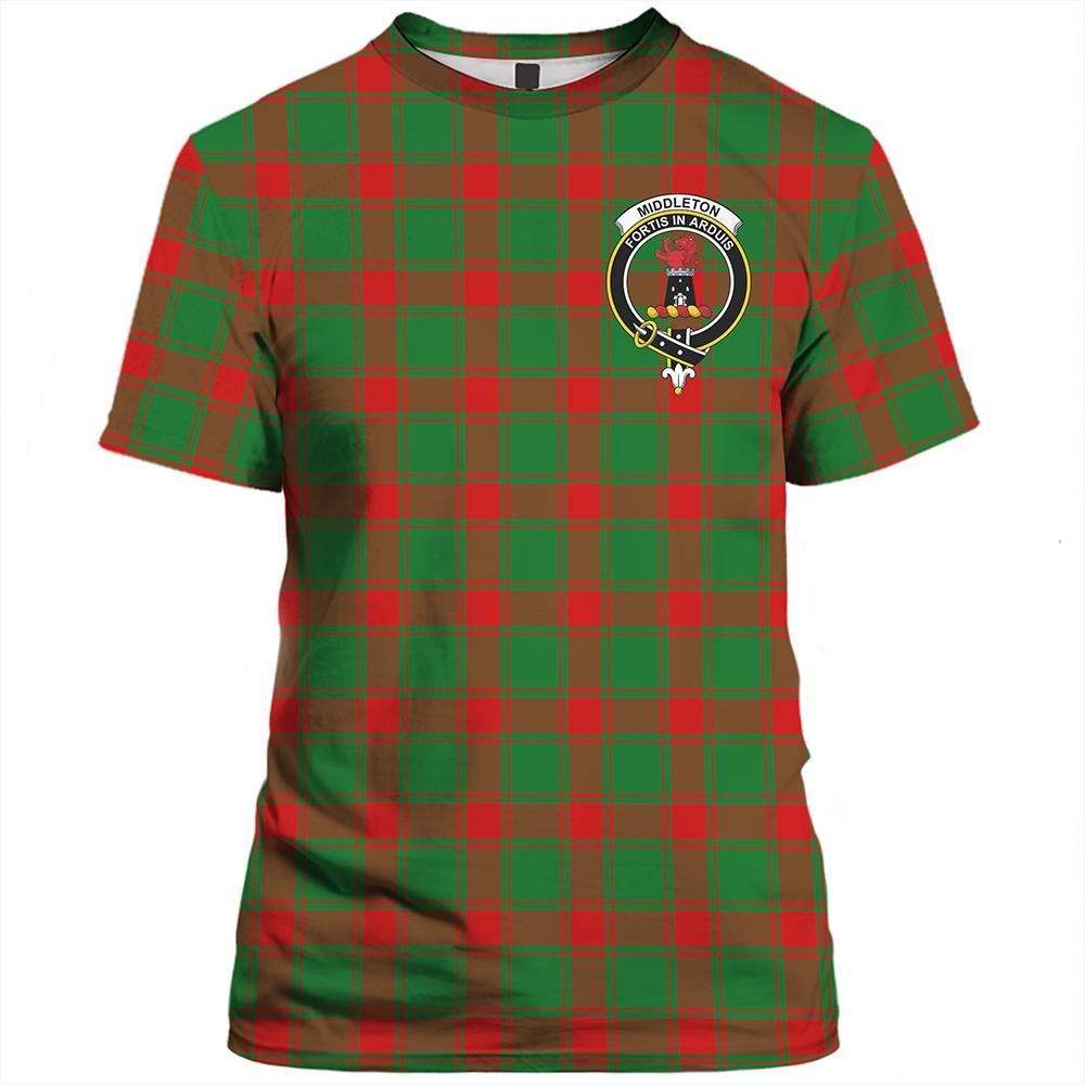 Middleton Modern Tartan Classic Crest T-Shirt