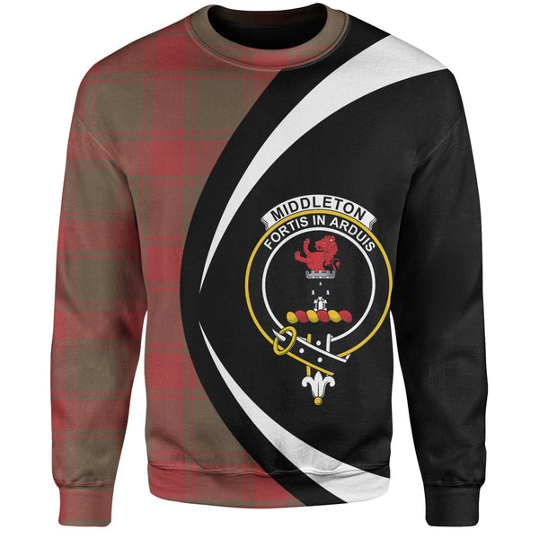 Middleton Ancient Clan Badge Tartan Sweatshirt Circle Style Personalized