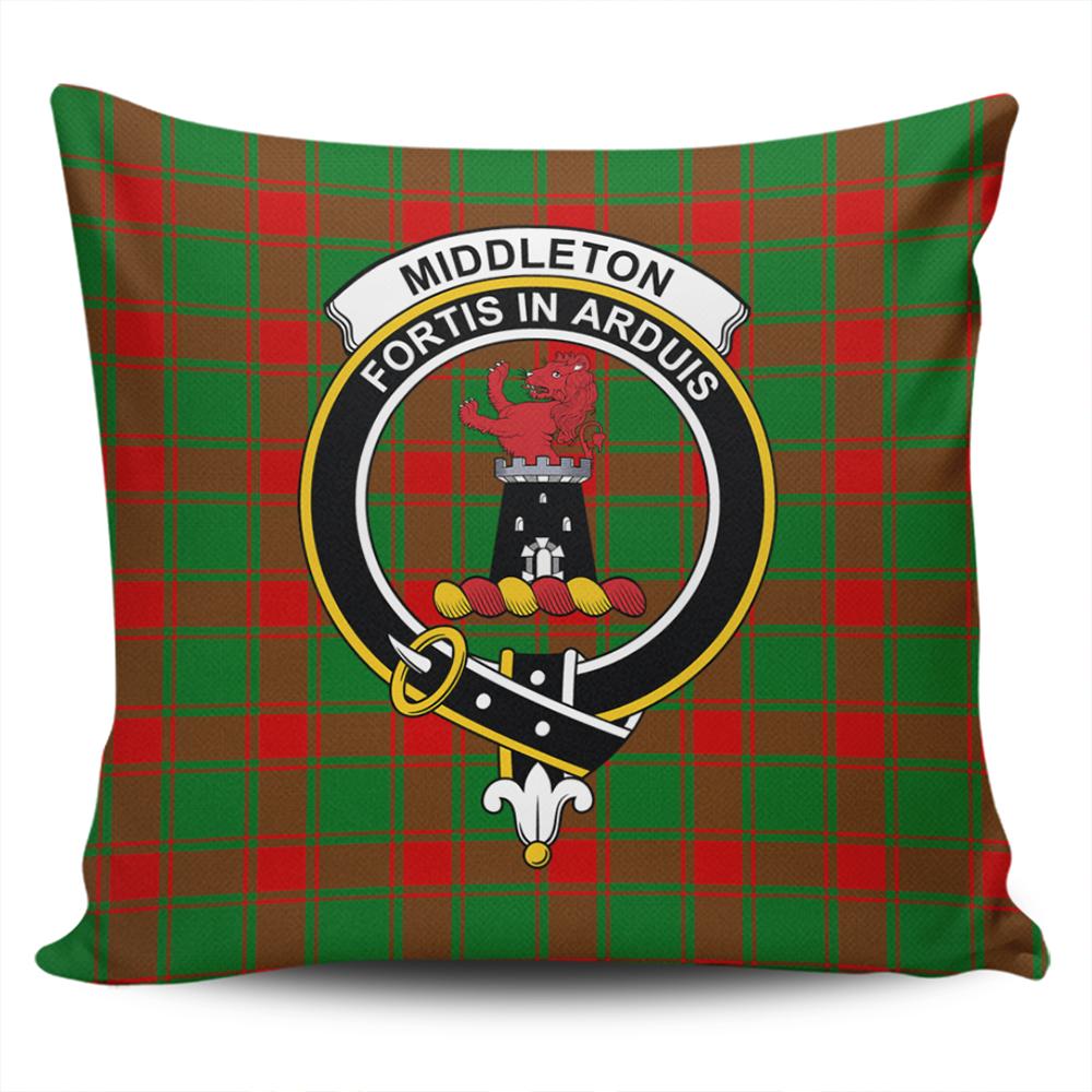 Middleton Modern Tartan Classic Crest Pillow Cover