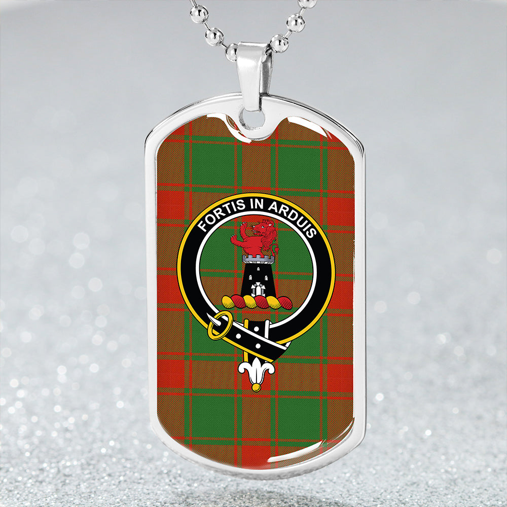 Middleton Modern Clan Badge Classic Tartan Dog Tag Necklace