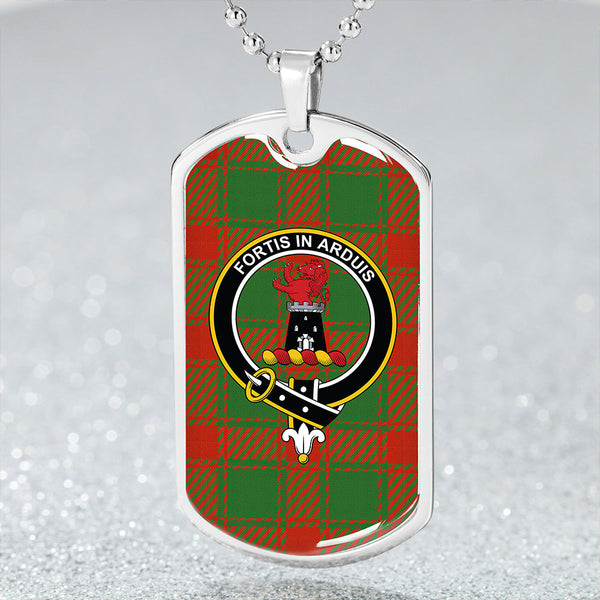 Middleton Modern Clan Badge Classic Tartan Dog Tag Necklace