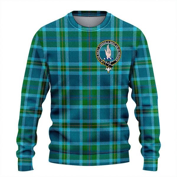 Miller Ancient Clan Badge Tartan Knitted Sweater