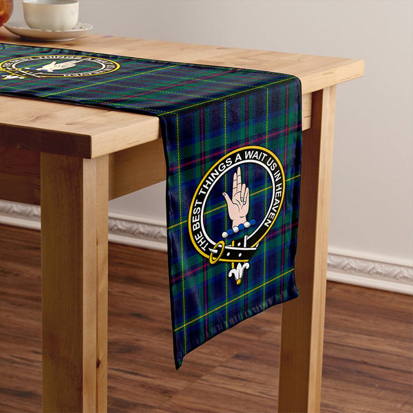 Miller Modern Clan Badge Tartan Table Runner