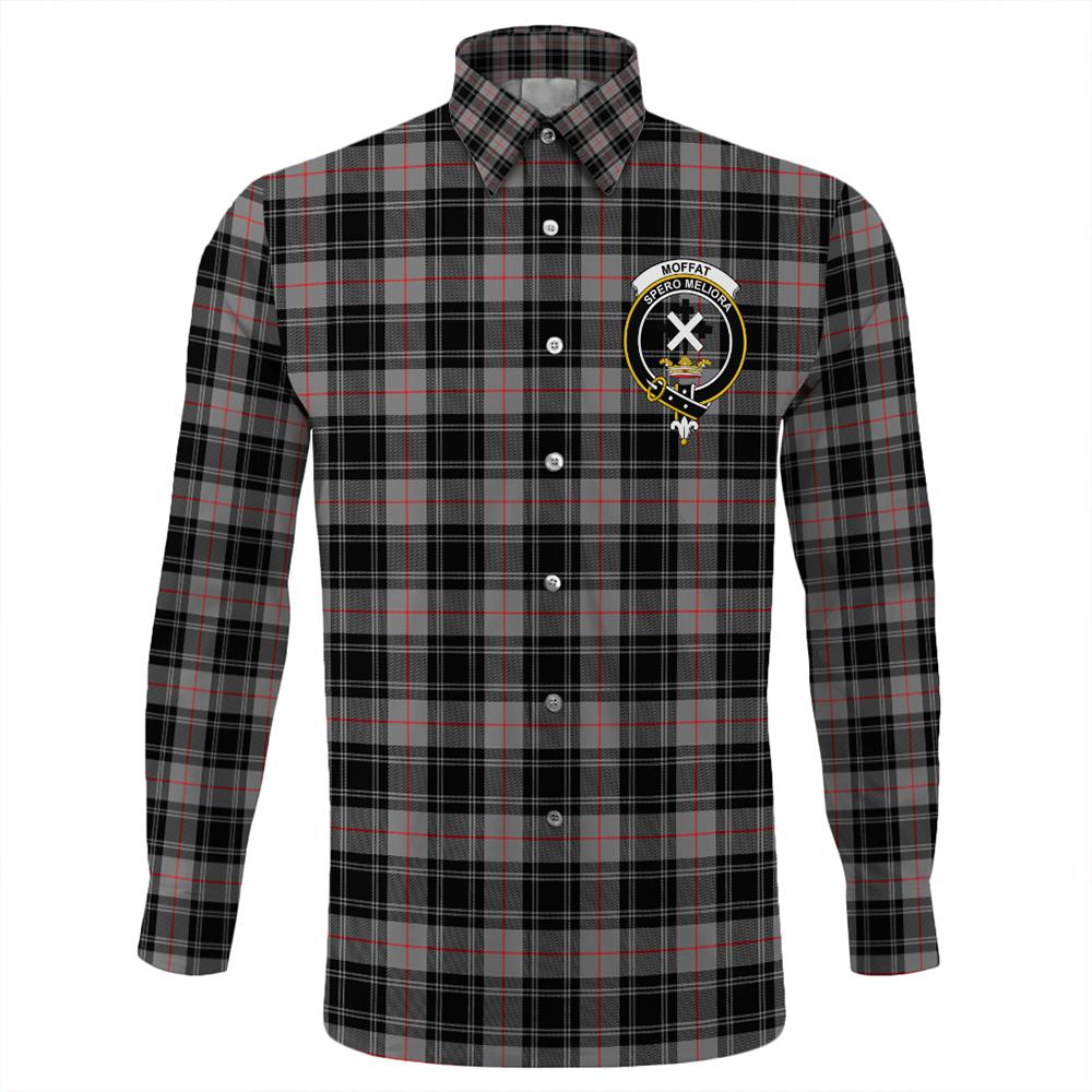 Moffat Modern Tartan Classic Crest Long Sleeve Button Shirt